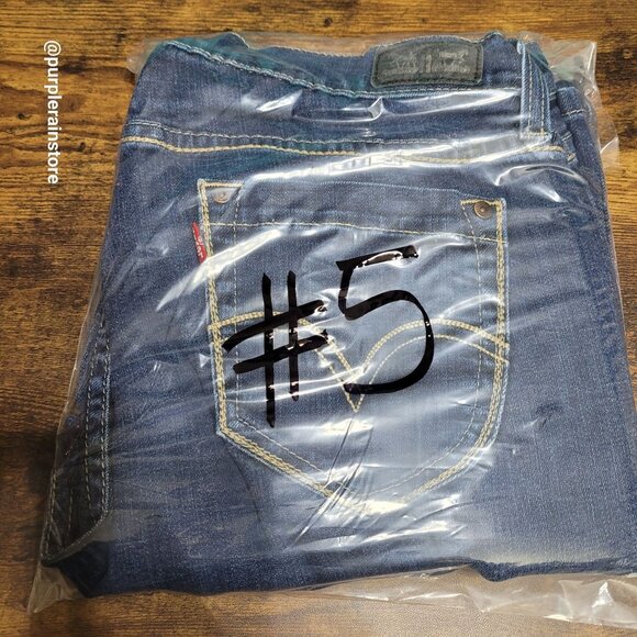 Levi's Jeans 16 Bootcut Curvy 529 Mid Rise Medium Dark Wash Western - Picture 12 of 12